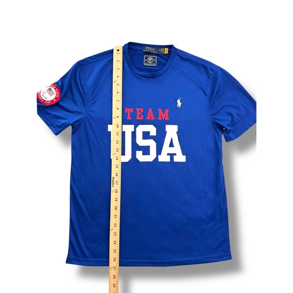 Polo Ralph Lauren Men's S Team USA Olympic Paralympic Official TShirt Blue - Picture 4 of 9